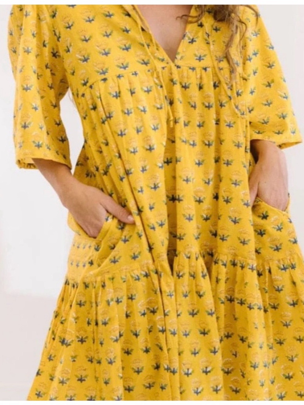 Sunshine Tienda Bodi Dress marigold yellow | xs/s (very loose)